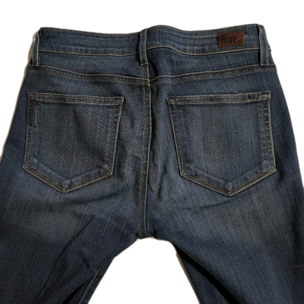 PAIGE Verdugo Ankle Skinny Jeans Women's 27 Dark Wash Stretch Denim‎